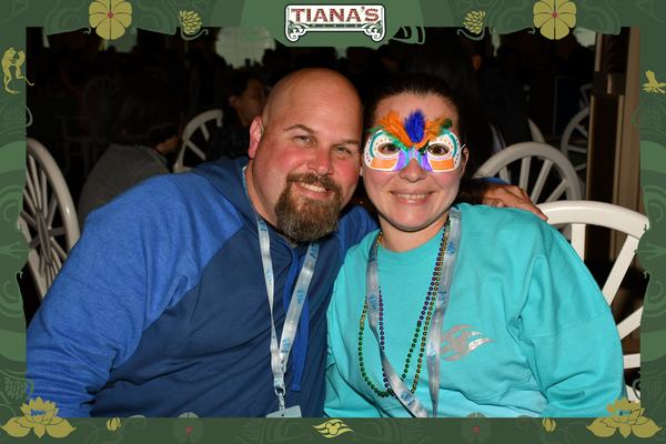 Jimmy and Kati at dinner on the Disney Wonder
