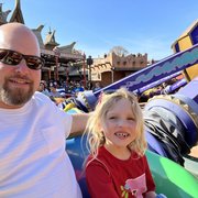 thumbnail for James and Mia on The Magic Carpets of Aladdin at Magic Kingdom