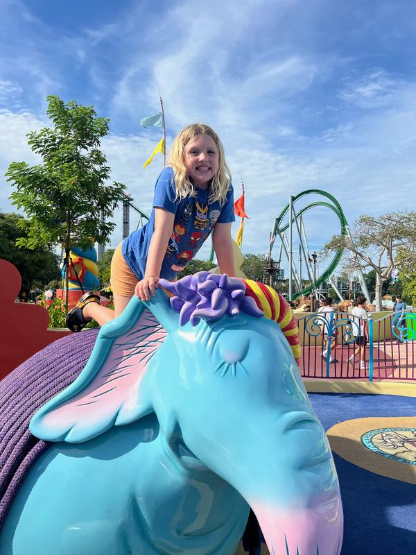 Mia at Dr. Suess, Universal Studios Florida
