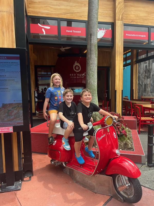 The kids at City Walk, Universal Studios Florida