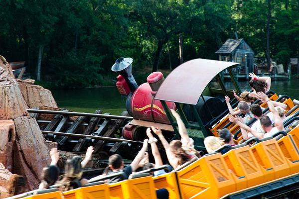 Big Thunder Mountain Railroad rollercoaster at Magic Kingdom