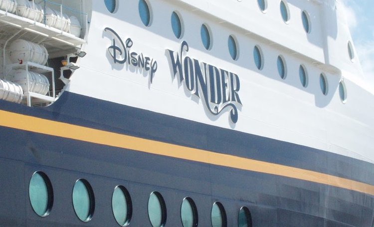 Side of the Disney Wonder