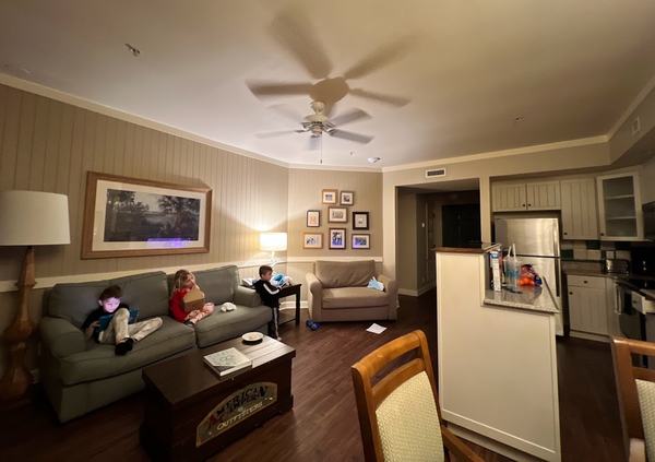 Living room at Disney's Hilton Head resort